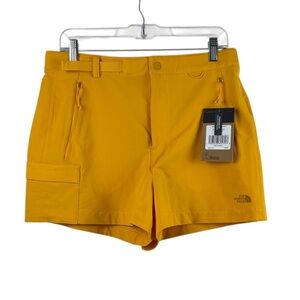 The North Face Women's Bridgeway Dark Yellow Shorts Size 10 NWT MSRP $70